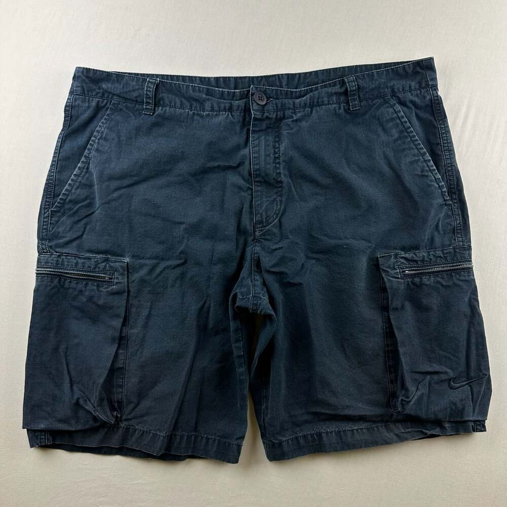 Nike Cargo Shorts Size 38 Black Ripstop Utility Hiking